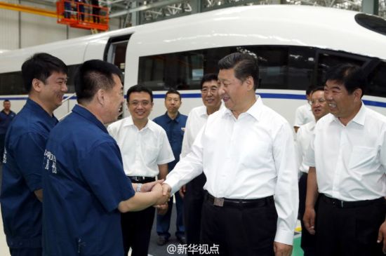 习近平视察长客股份 习近平视察长客股份